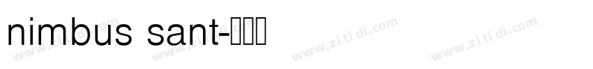 nimbus sant字体转换